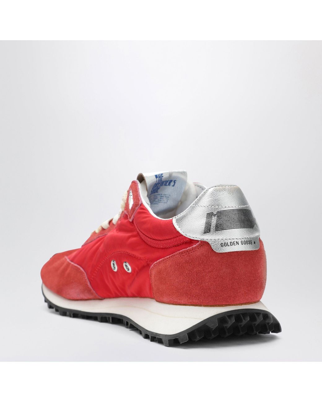 Golden Goose Deluxe Brand Red Marathon Distressed Sneakers for men