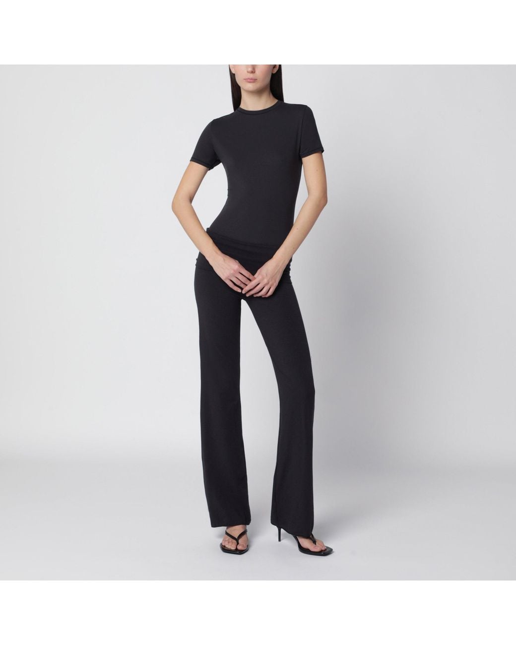 Skims Black Charcoal T-Shirt