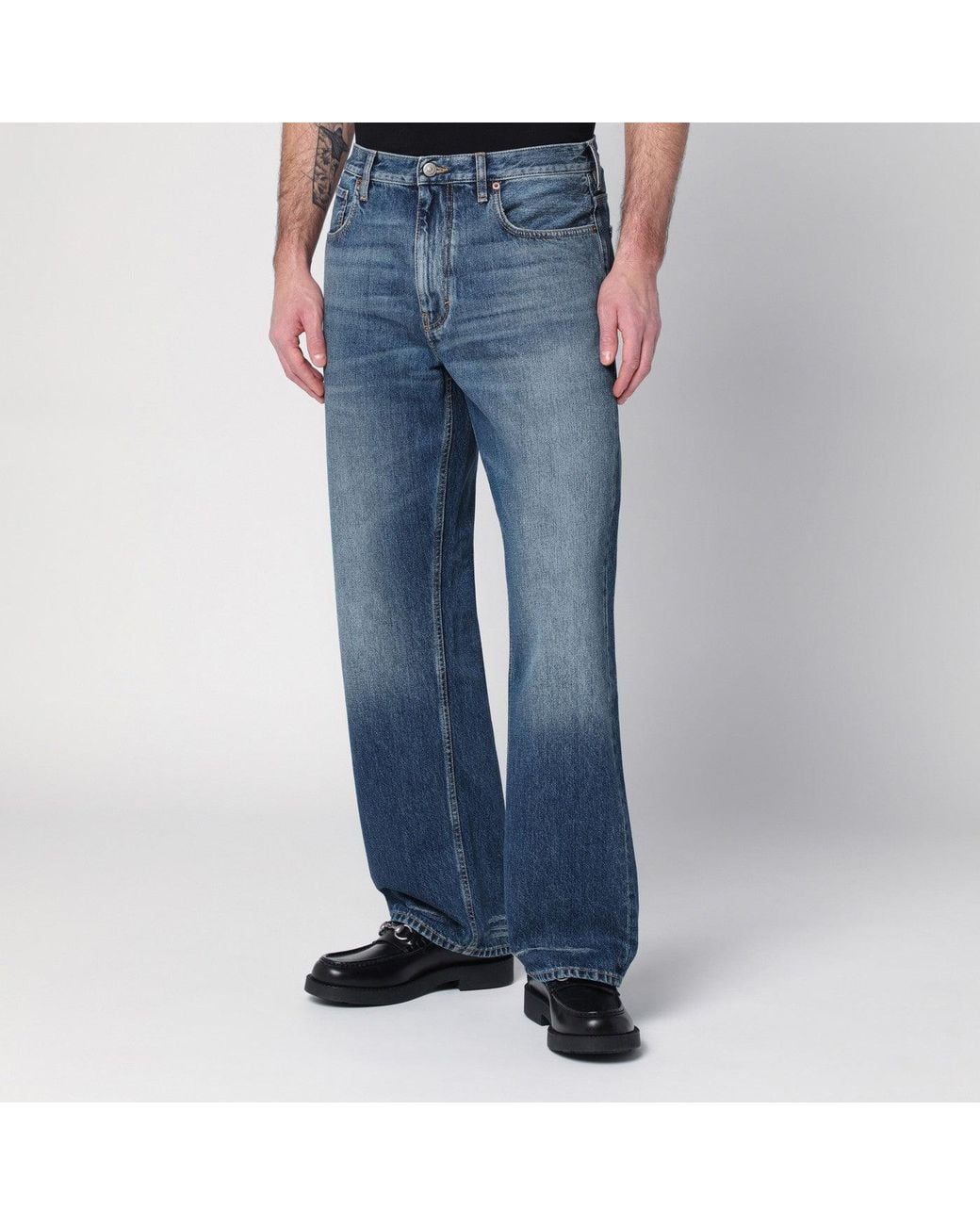 Valentino Blue Washed Denim Jeans for men
