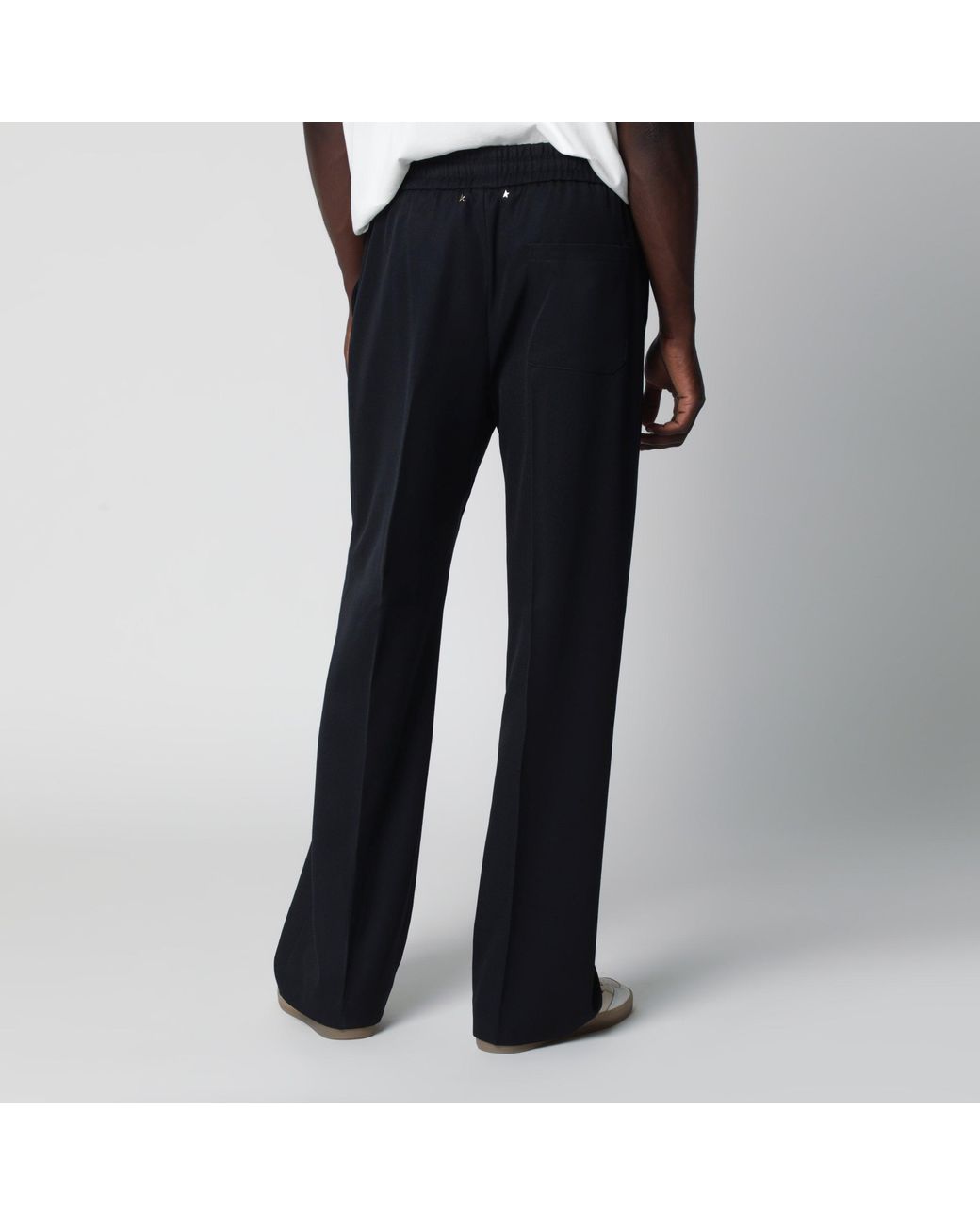 Golden Goose Deluxe Brand Black Straight-Leg Trousers for men