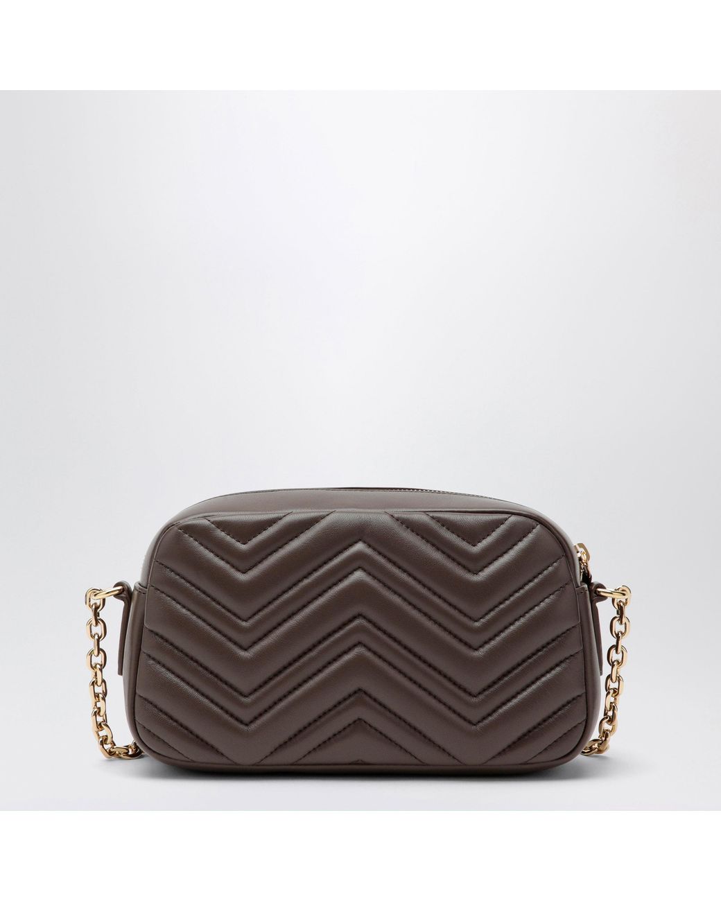 Gucci Brown Small Gg Marmont Camera Bag