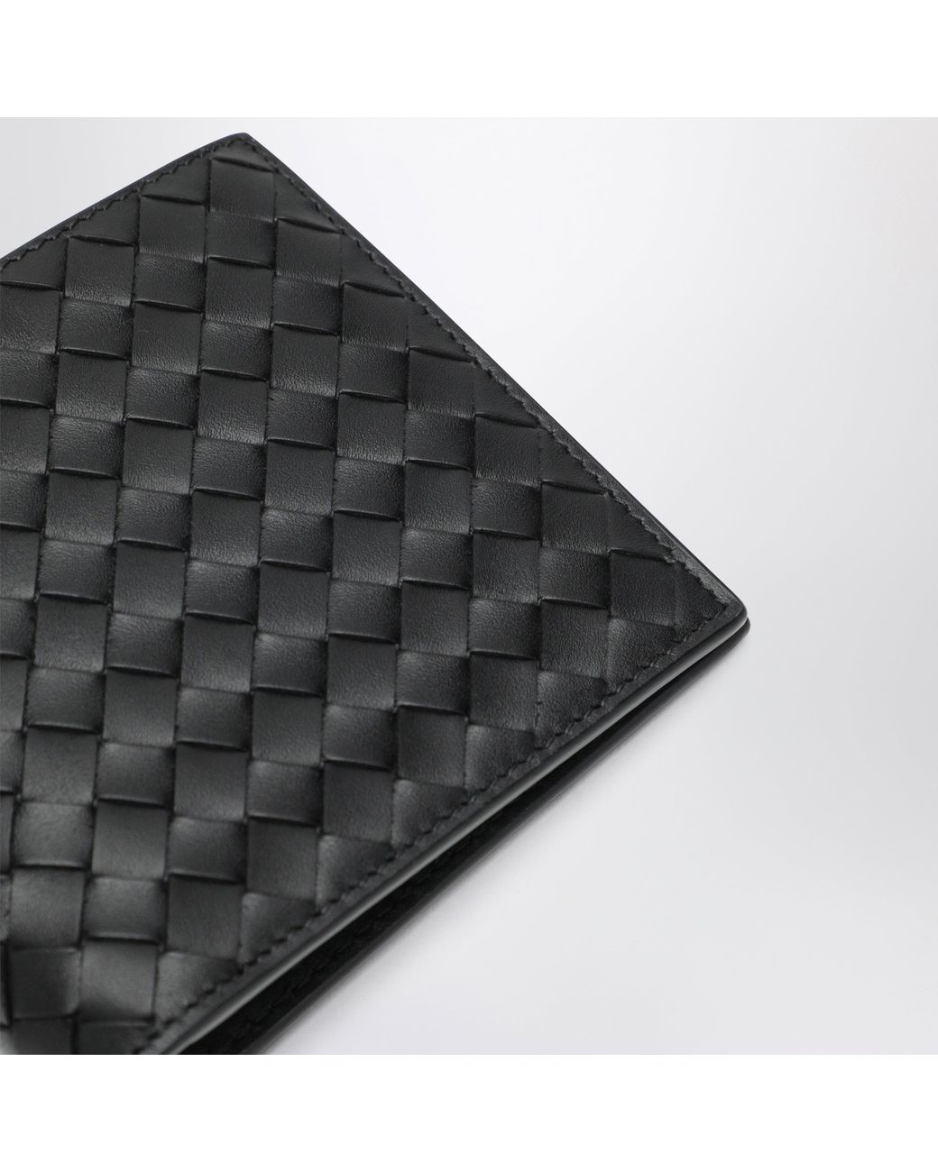 Bottega Veneta Black Intrecciato Wallet for men