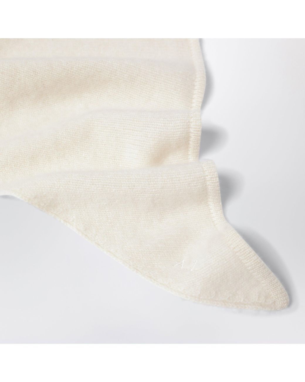 Almada Label White Vanilla Bini Triangular Scarf