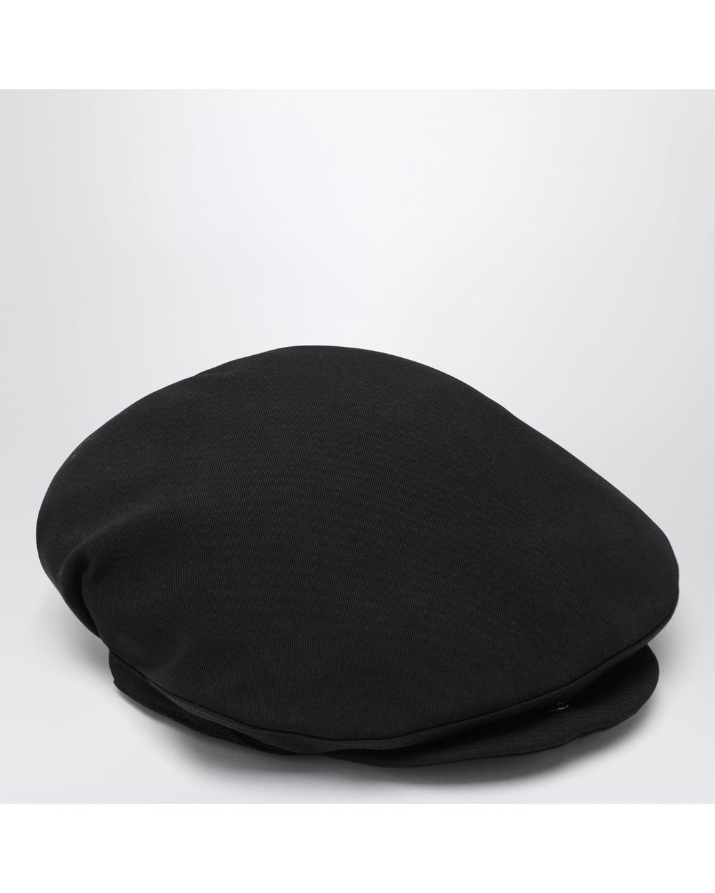 Prada Black Cotton Beret for men