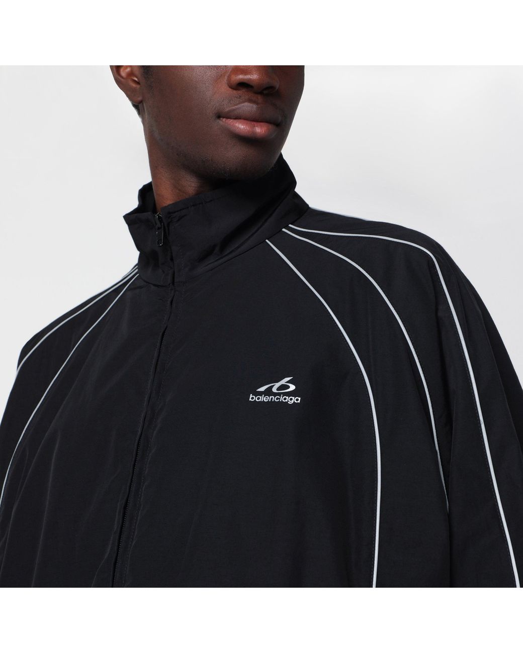 Balenciaga Black Zip-Up Sweatshirt for men
