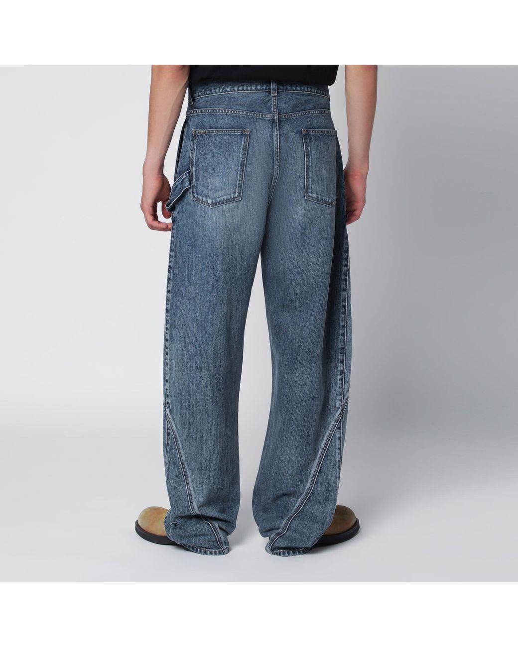 J.W. Anderson Blue Mid Twisted Workwear Jeans for men