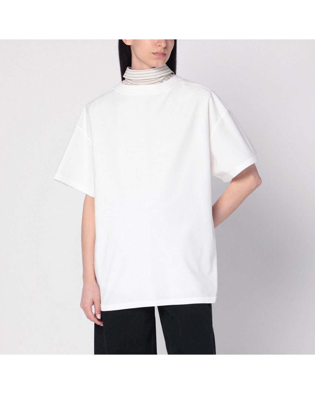 Maison Margiela White Reversed Shirt T-Shirt