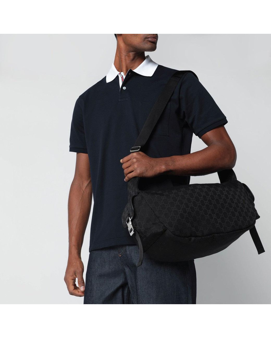 Gucci Black Large Crossbody Bag for men