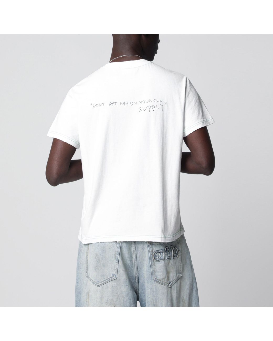 DAGGER Gray "Best Bud's" Distressed T-Shirt for men