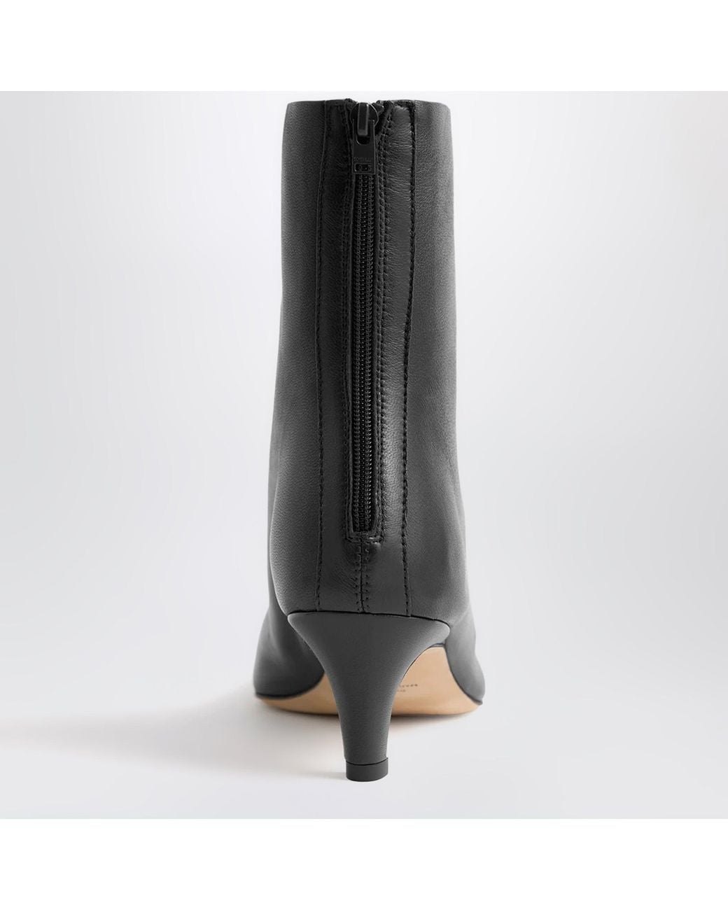 Totême  Black Nappa Boots With Medium Heel