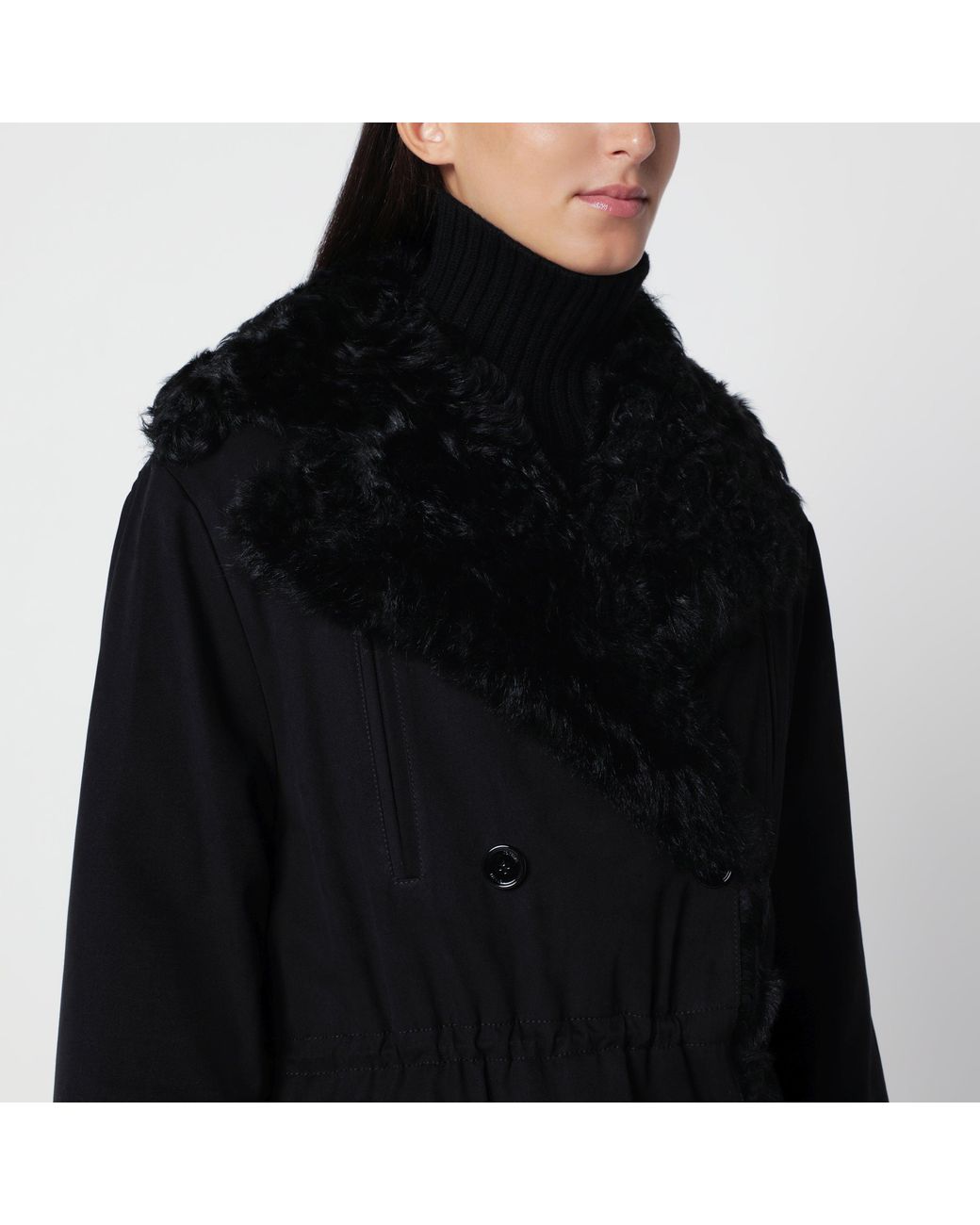 Totême Black Long Parka