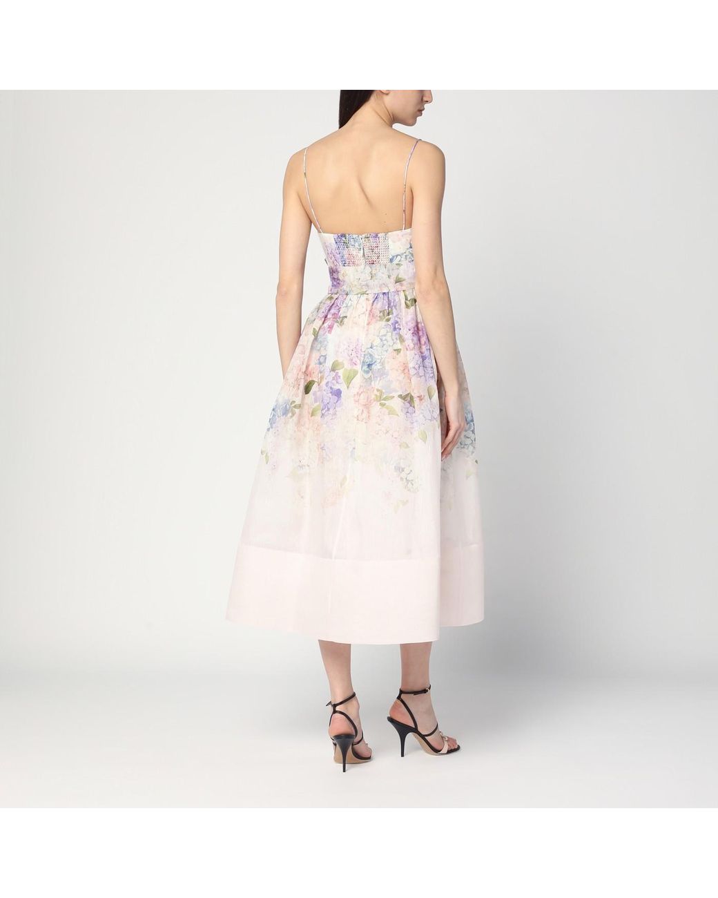 Zimmermann Dawning Corset Dress With Floral Print in Pink | Lyst Zimmermann Dawning Corset Dress With Floral Print in Pink | Lyst