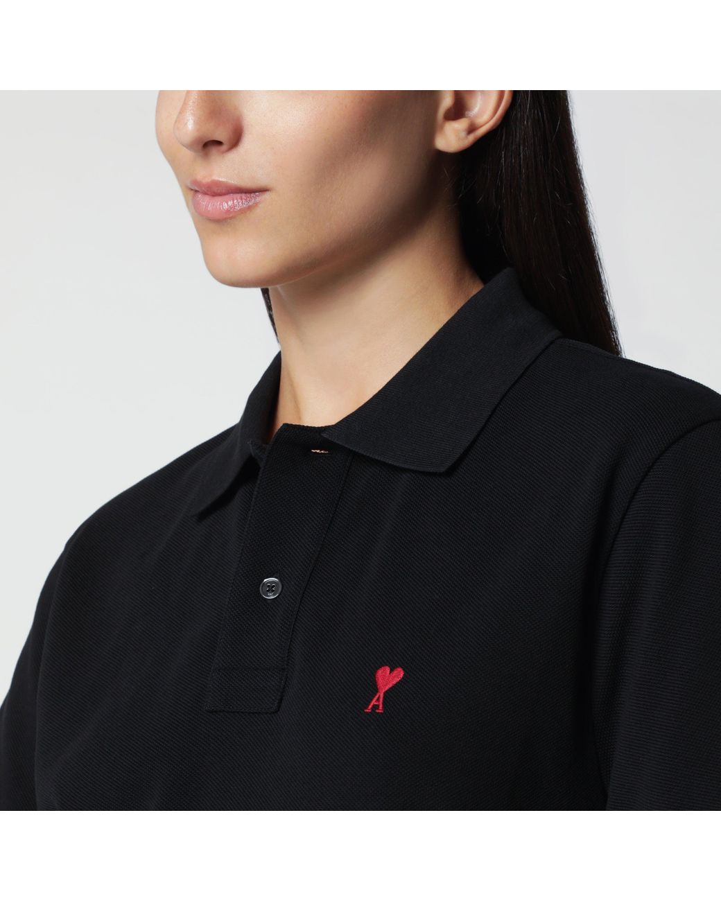 Polo Ami De Caur Noir AMI en coloris Black