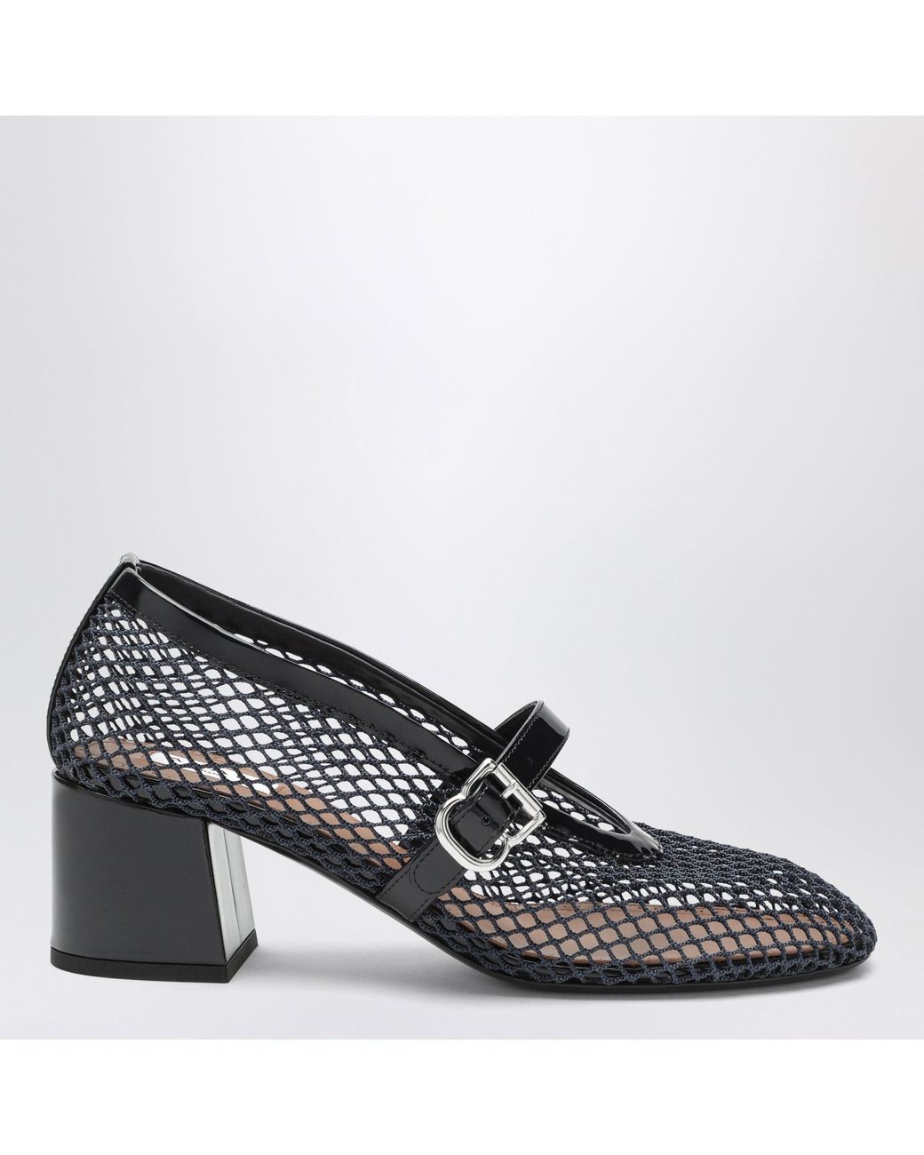 Alaïa Black Mary Jane 55 Midnight Mesh