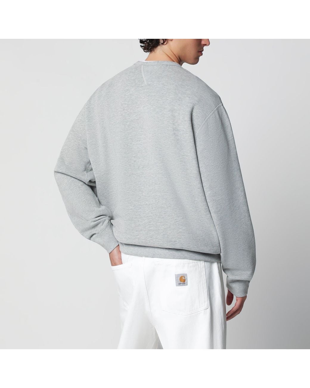 Polo Ralph Lauren Gray Cotton-Blend Crewneck Sweatshirt for men