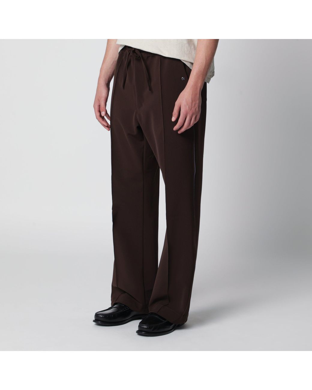 Needles Black Polyester Piping Cowboy Pants for men