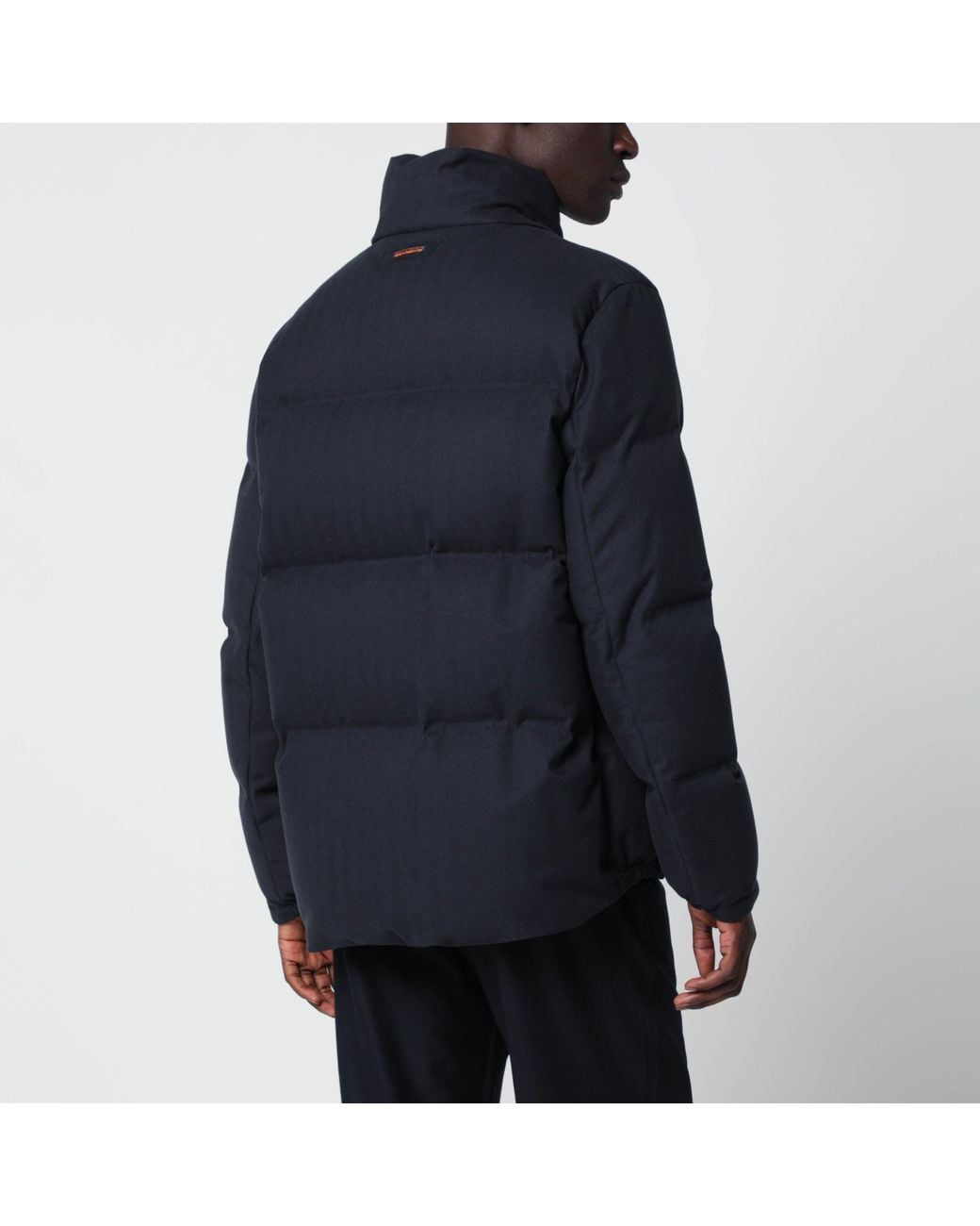 Sease Blue Tribeca Cotton And Cashmere Down Jacket for men