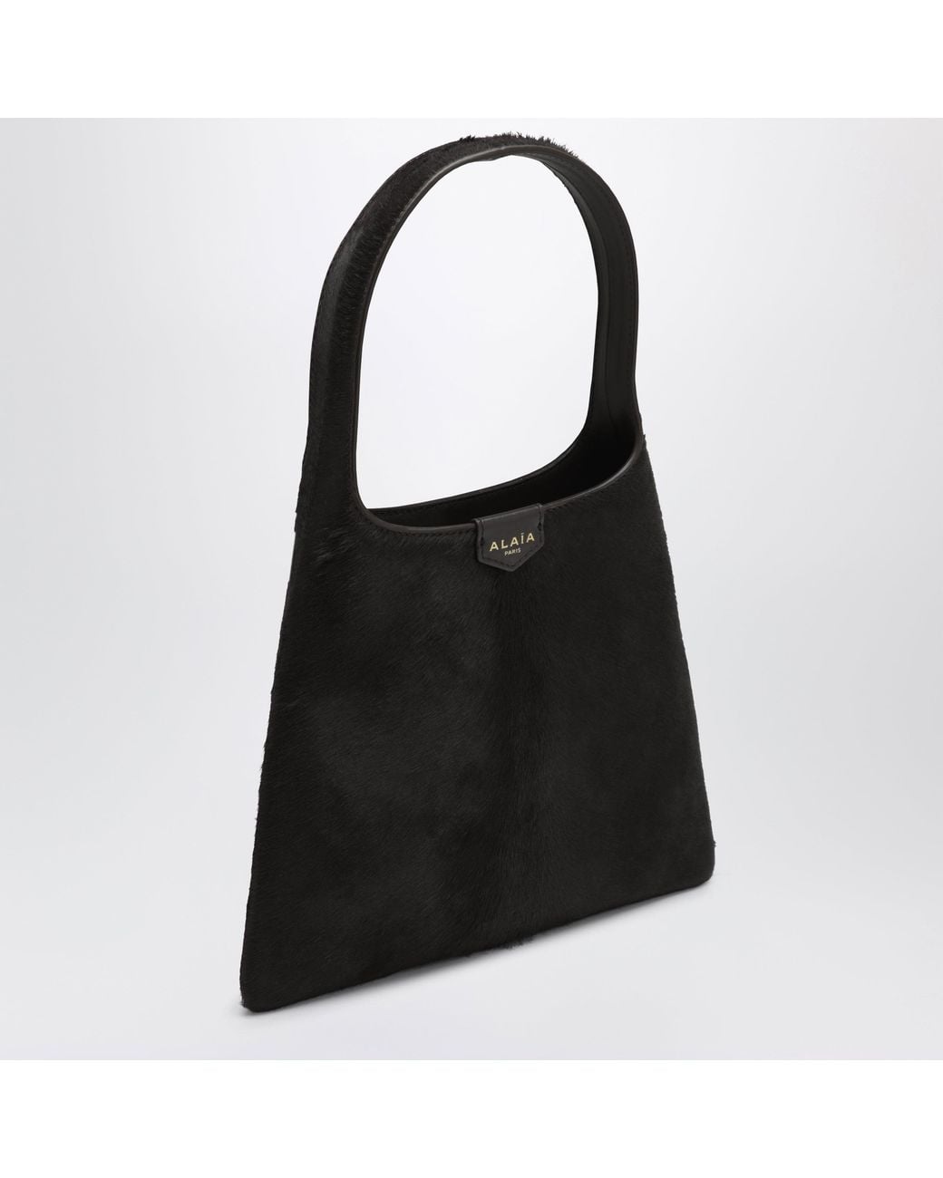 Alaïa Black Chocolate Leather Mini Hobo Bag