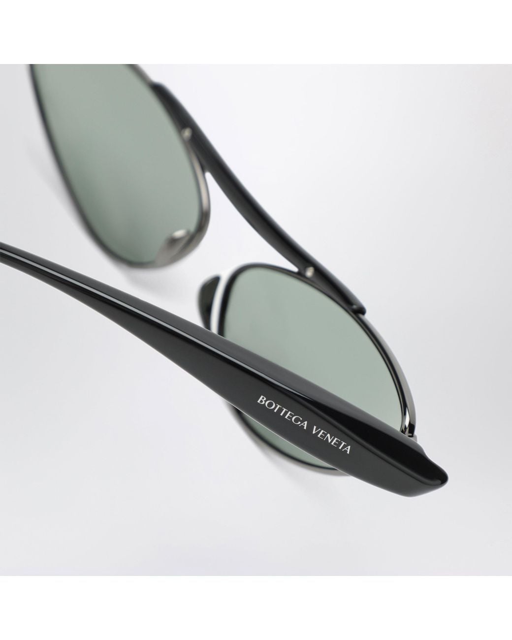 Bottega Veneta Metallic Oval Sunglasses