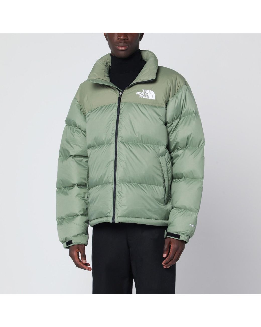 The North Face Retro Nuptse 1996 Bark Mist Down Jacket in Green
