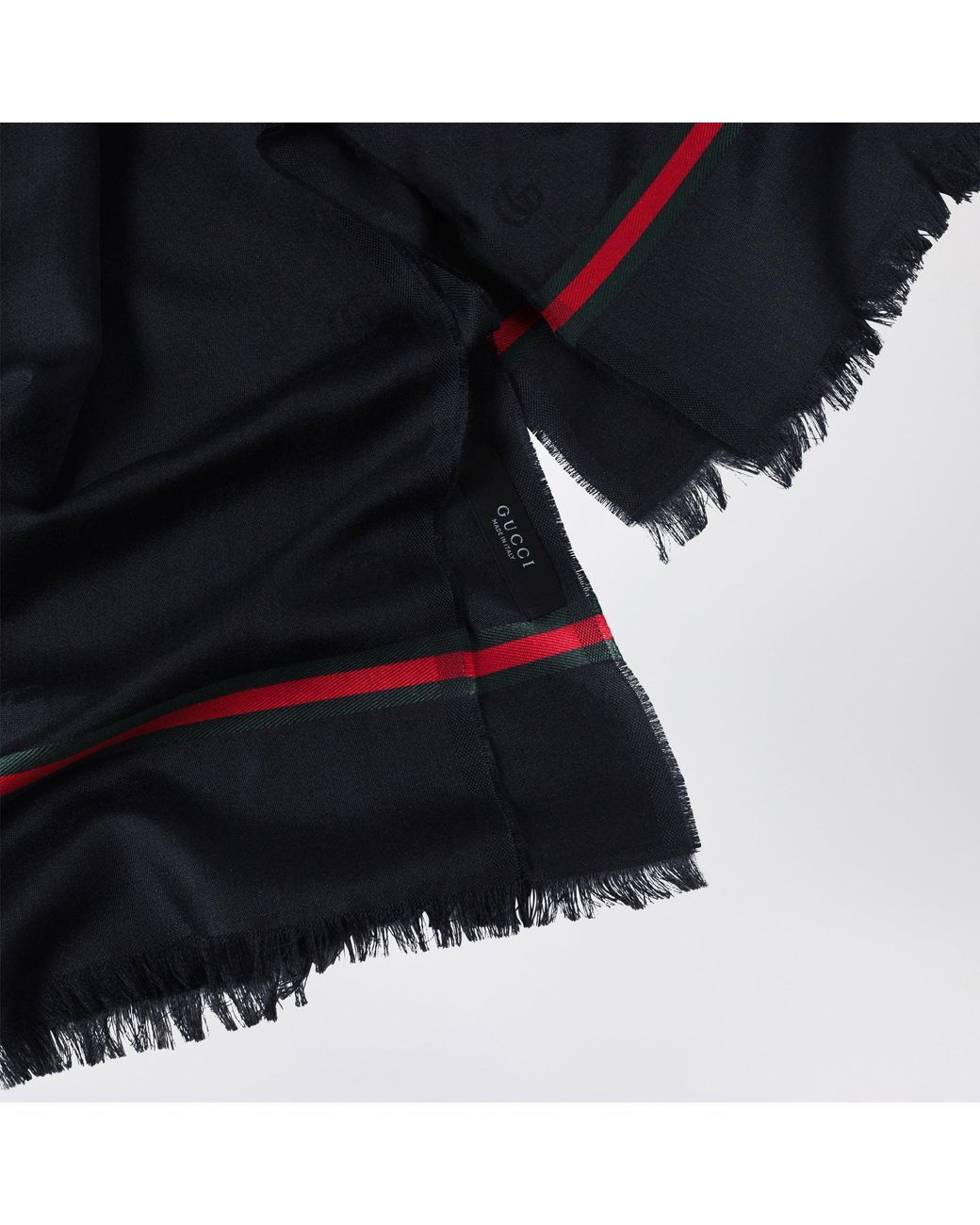 Gucci Blue Midnight Wool And Silk Stole for men