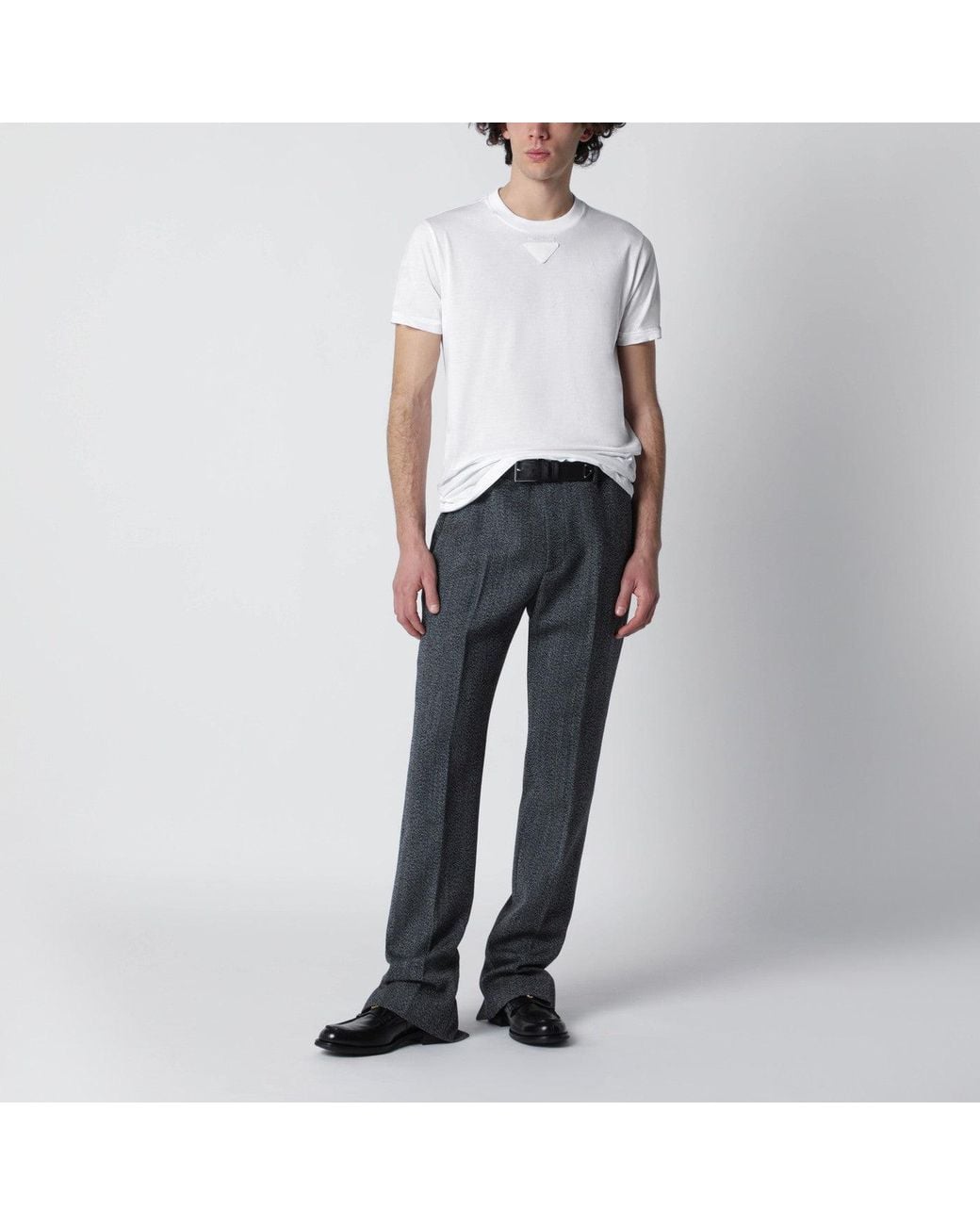 Prada White Cotton T-Shirt for men
