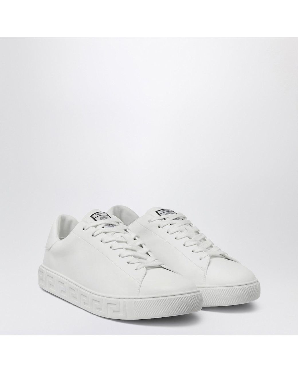 Versace White Greca Sneakers for men