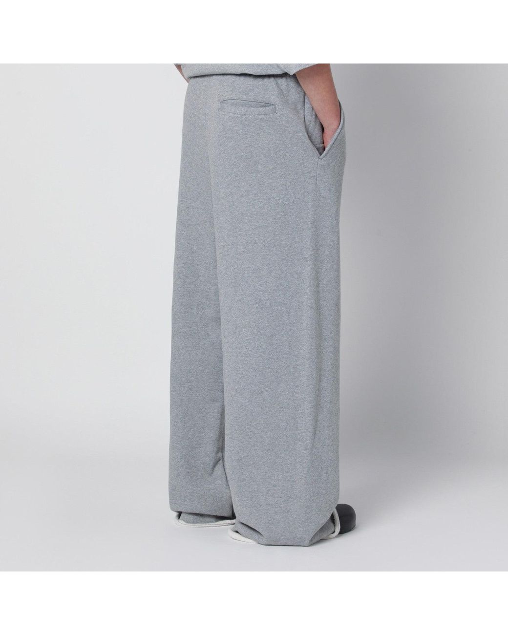 Entire studios Gray Black Wide-leg Cotton Jogging Trousers for men