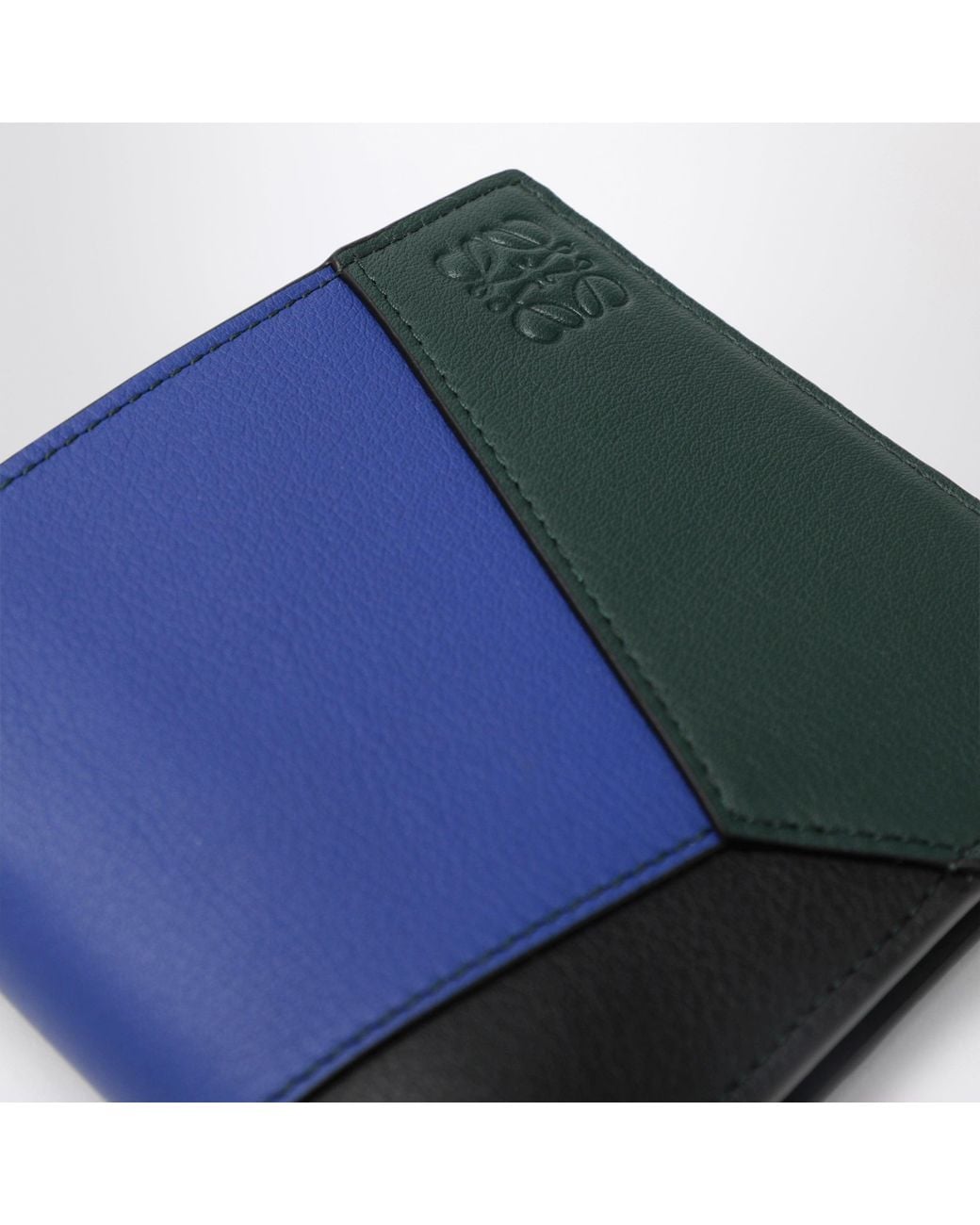 Loewe Blue Puzzle And Bifold Wallet for men