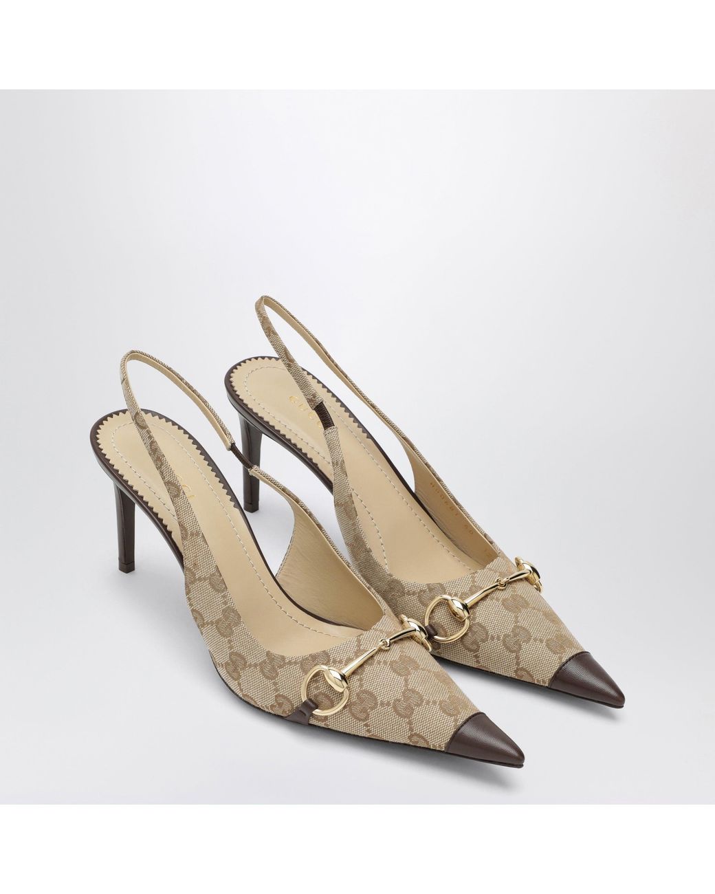 Gucci Metallic Donna Slingback Pumps