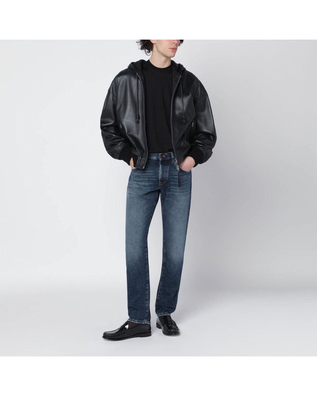 PT Torino Blue Washed Jeans for men