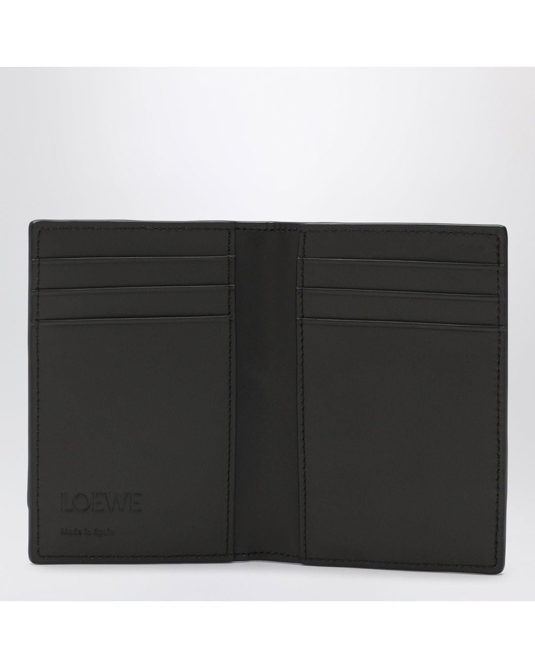 Loewe Black Puzzle Edge Bi-Fold Card Holder for men