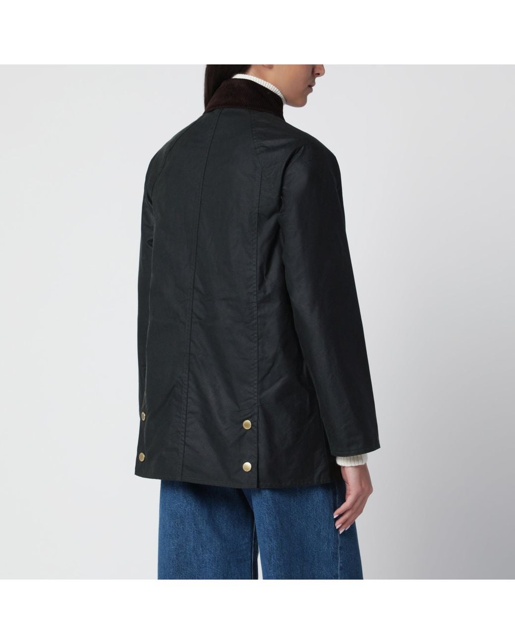 Barbour Black Modern Beadnell Waxed Jacket