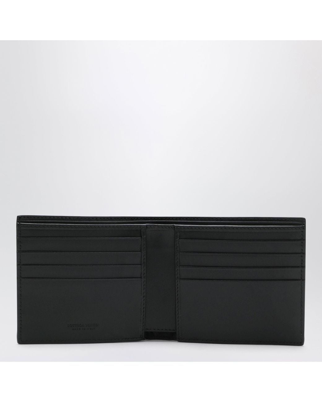 Bottega Veneta Black Intrecciato Wallet for men
