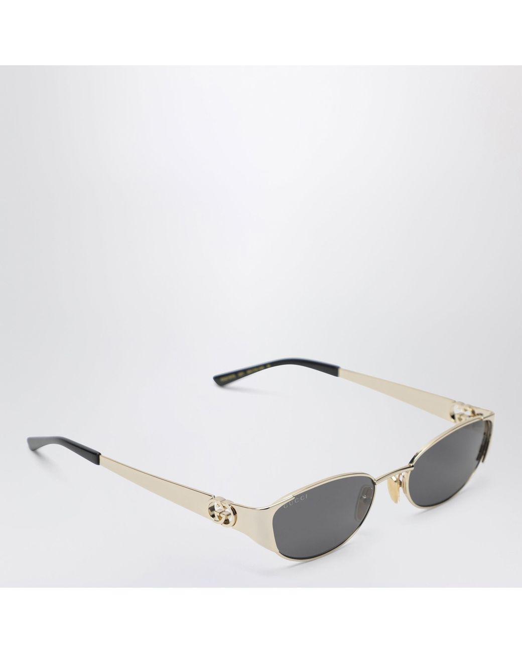 Gucci Gray Tone Oval Sunglasses