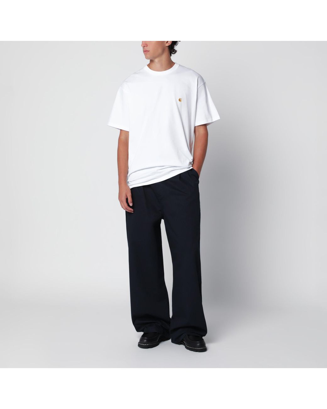 Carhartt Black Brockman Dark Cotton Twill Pants for men