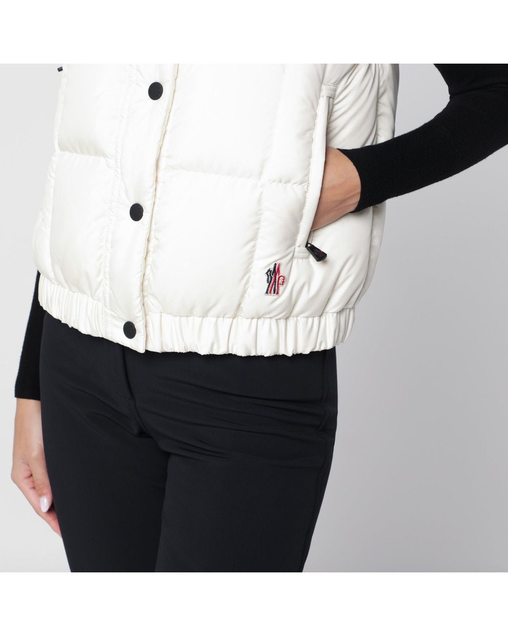 Moncler White Doucy Polyester Vest