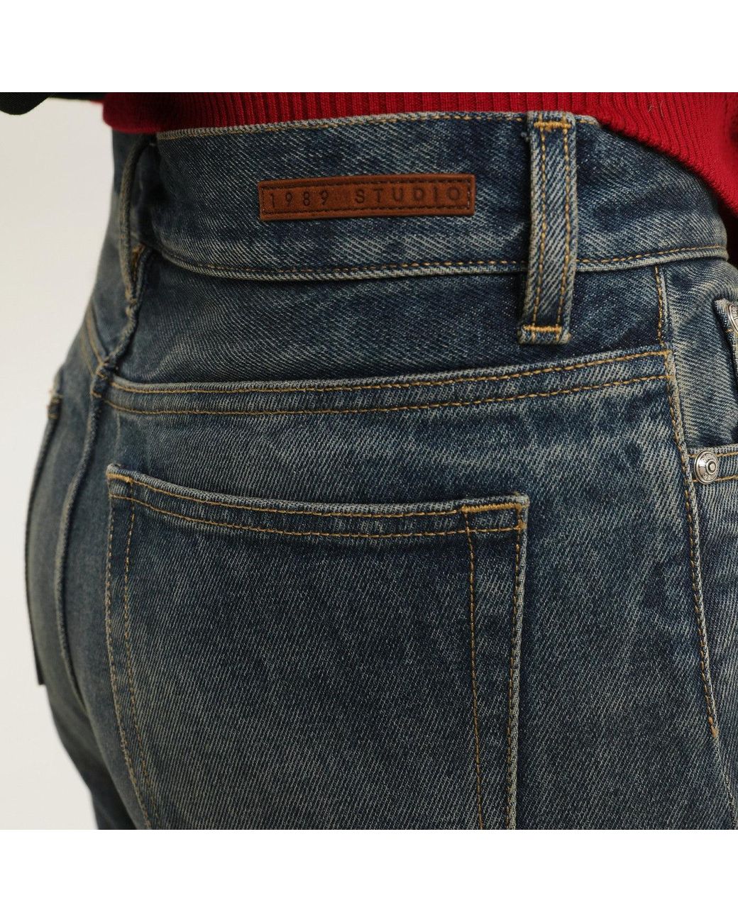 1989 STUDIO Gray Old Setter Denim Pants