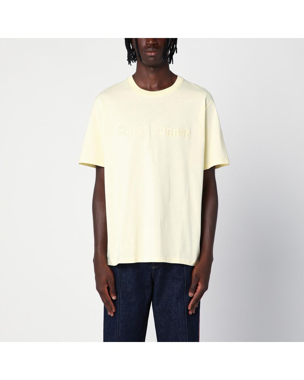 Wales Bonner Natural Organic Cotton Light T-shirt for men