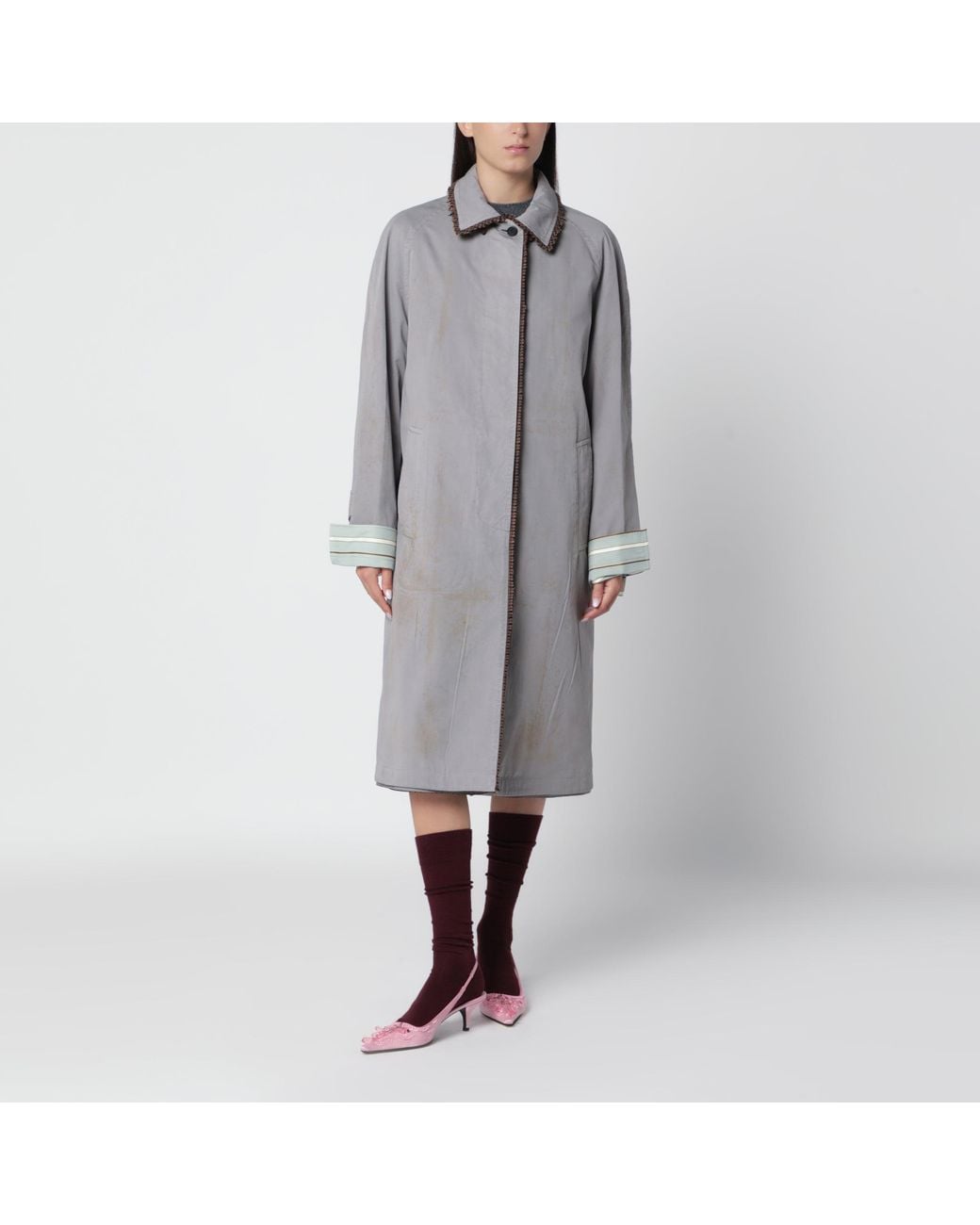 Prada Gray Reversible Overcoat