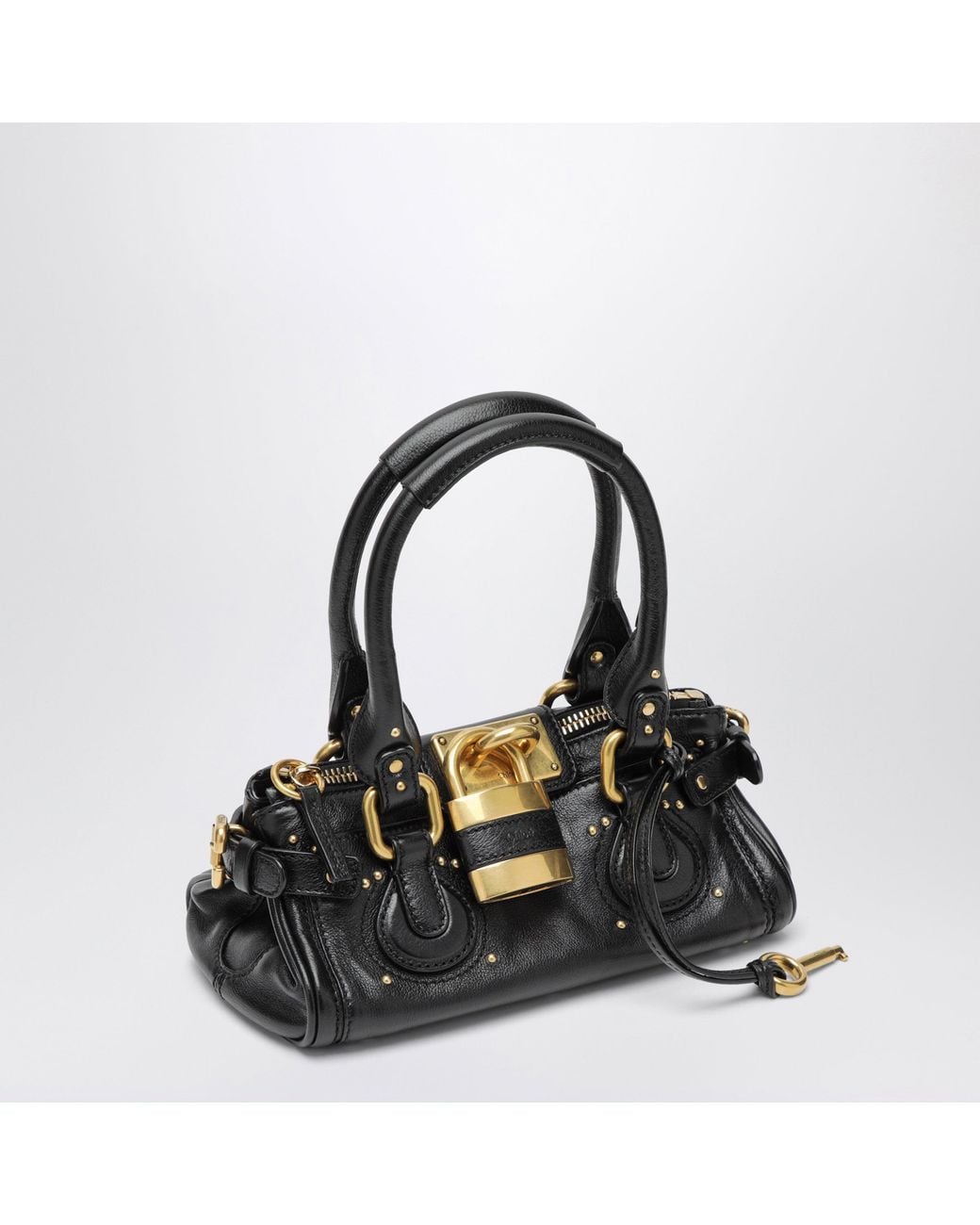 Chloé Black Small Paddington Leather Bag
