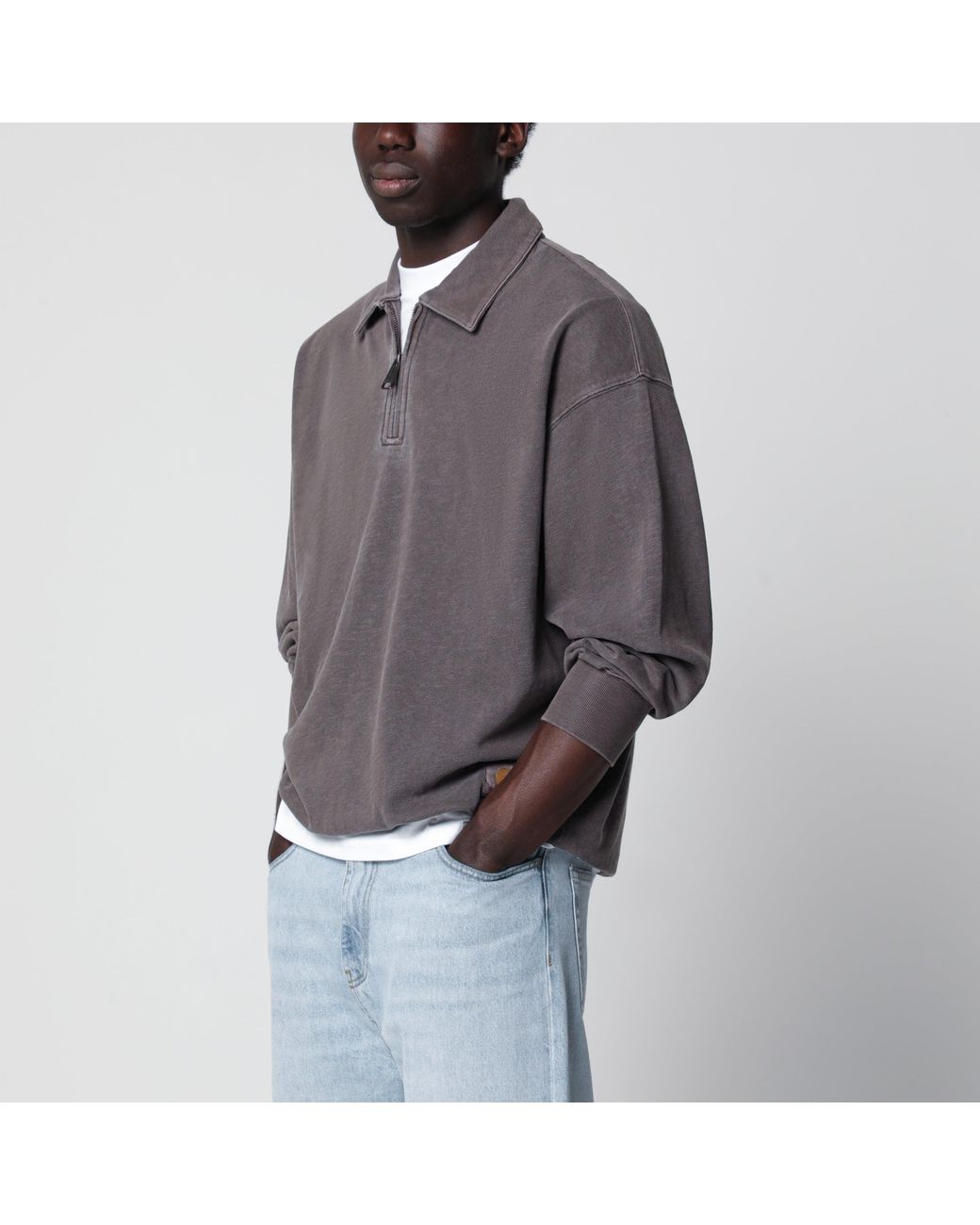 Carhartt Gray Harper Polo for men