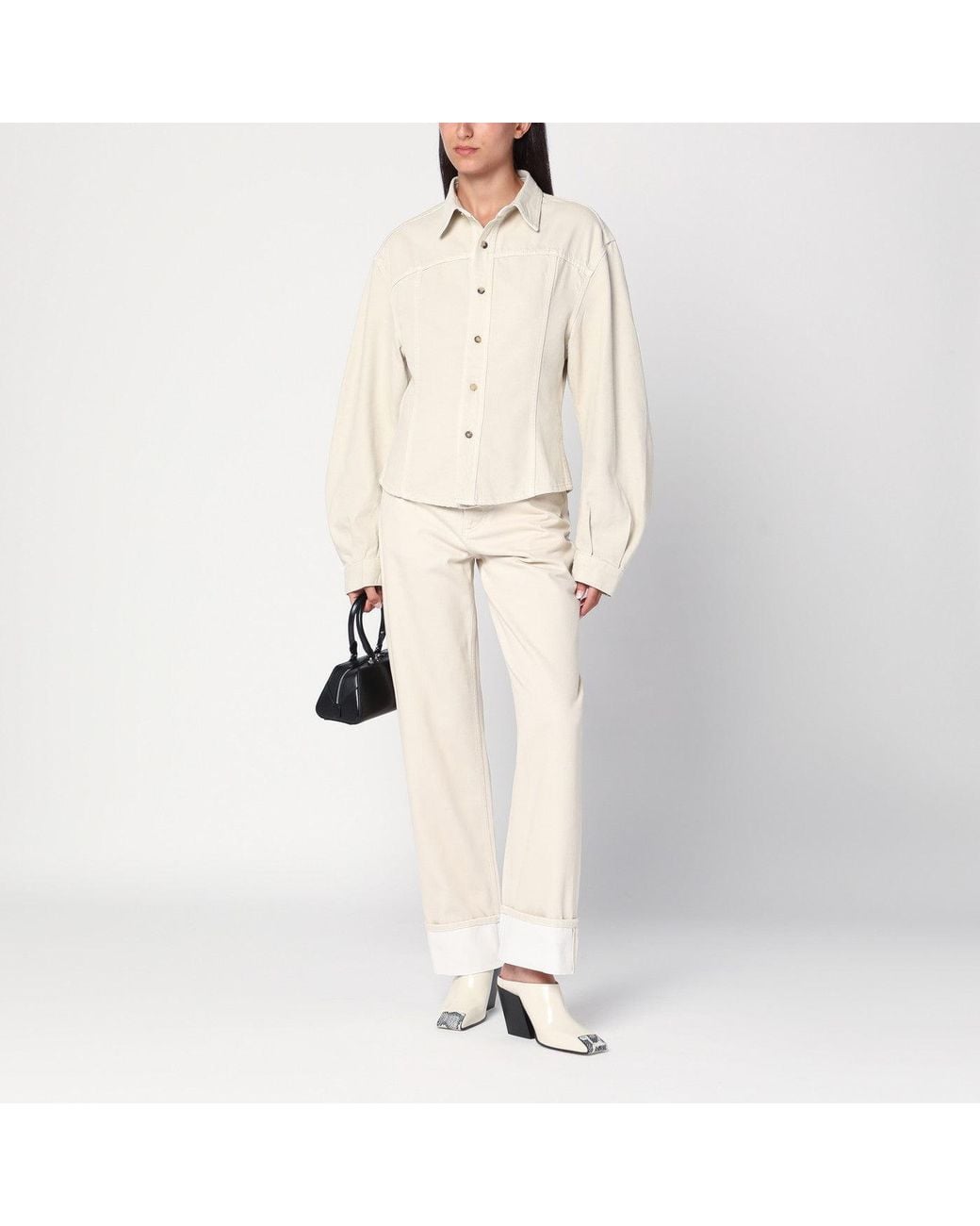 Haikure Natural Ecru Denim Shirt
