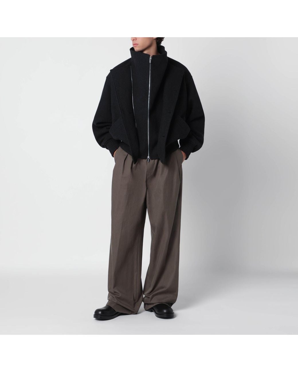 Jacquemus Black Dark Bomber Jacket for men