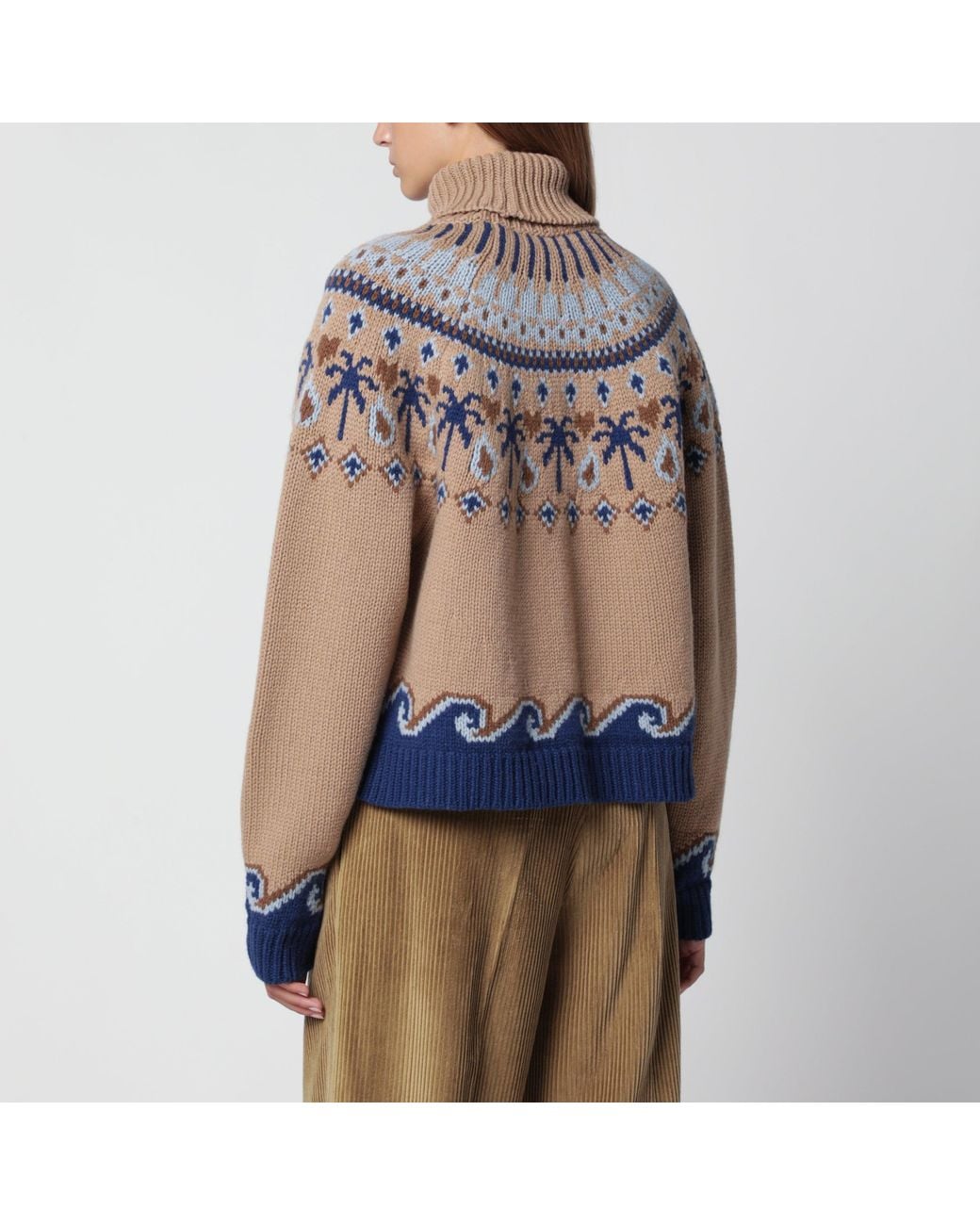 Alanui Brown Sweet Winter And Wool Turtleneck Sweater