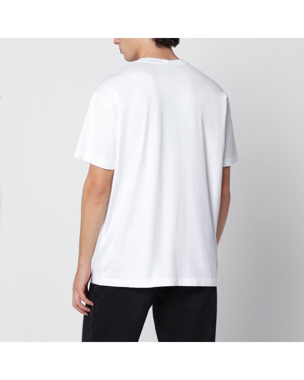 Stone Island White Slim-Fit Cotton T-Shirt for men
