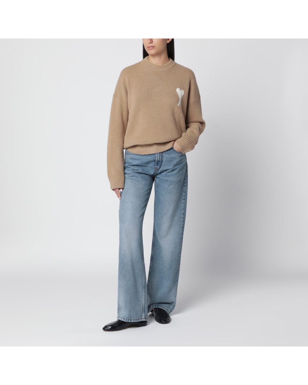 AMI Natural Ami De Coeur Sweater
