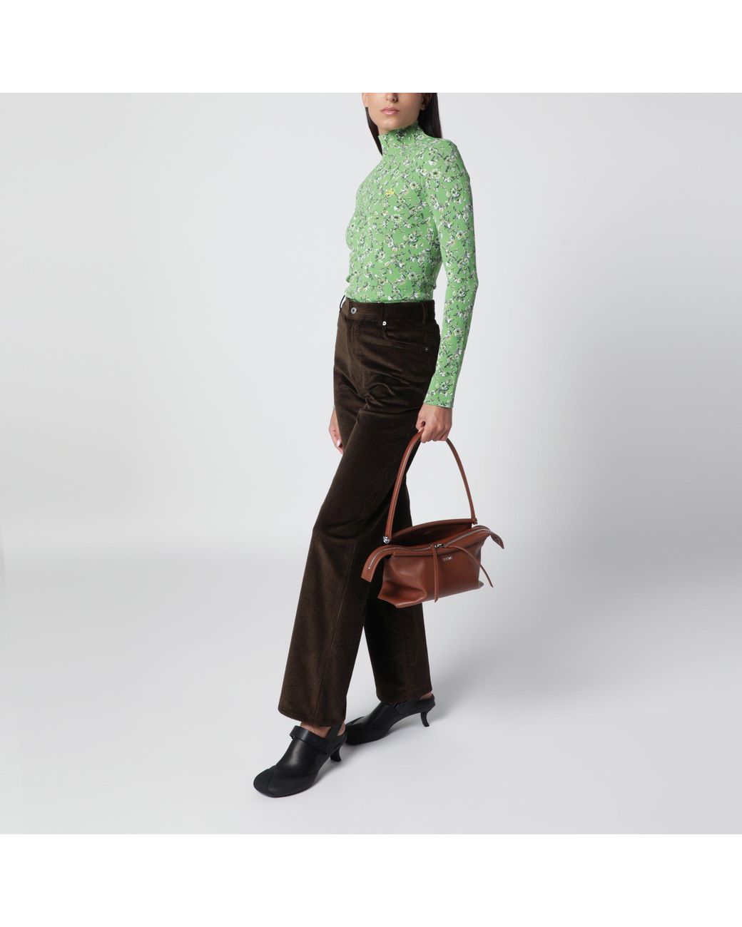 Loewe Brown Whisker Small Cognac Calfskin Bag