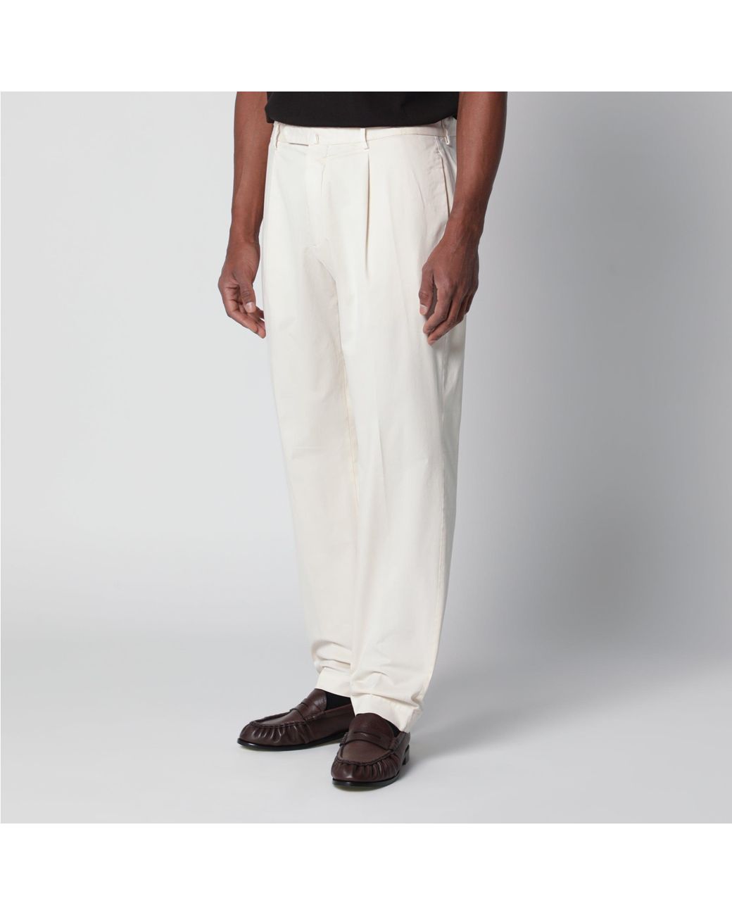 Santaniello White Trousers for men