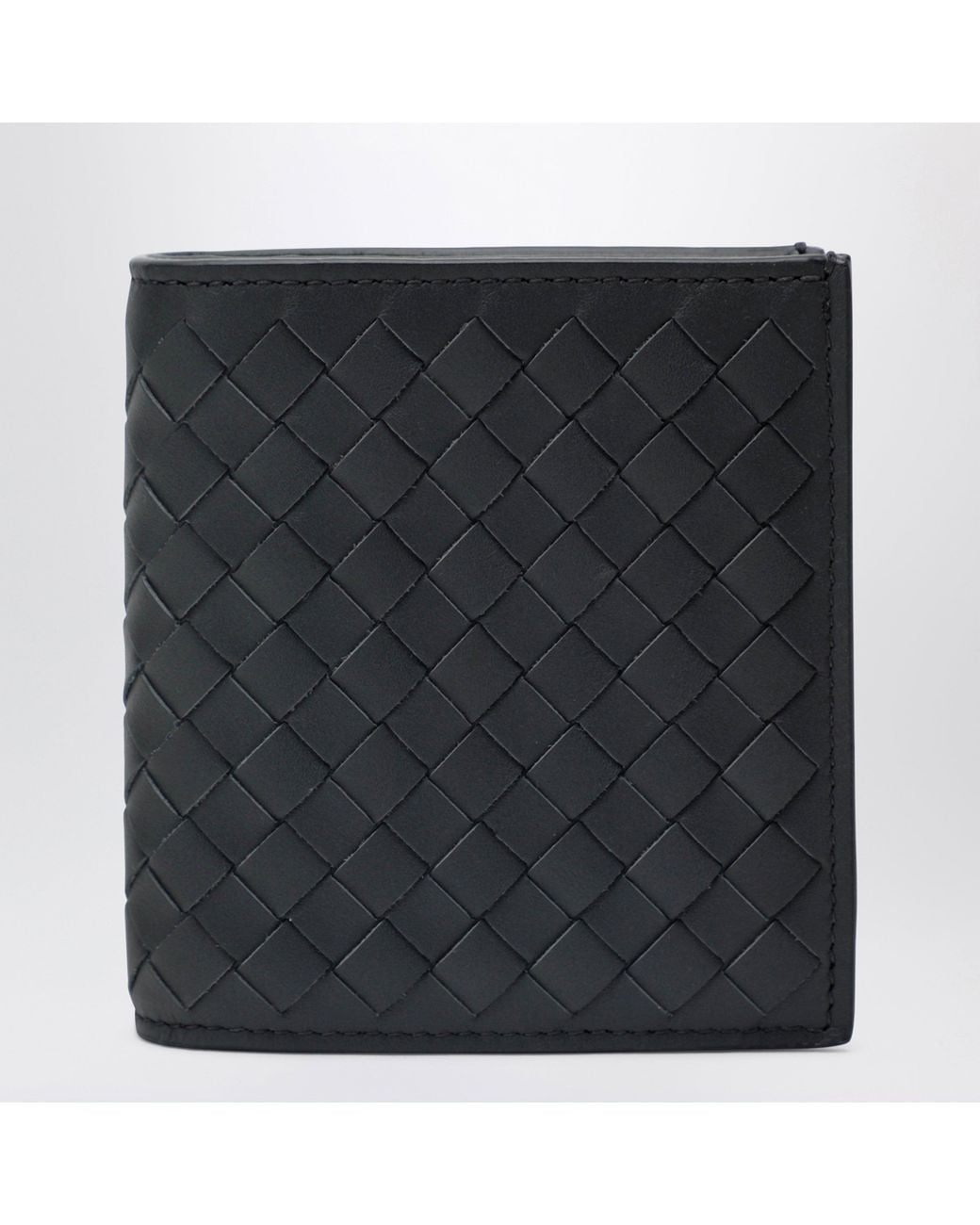 Bottega Veneta Black Slate Bi-Fold Wallet for men